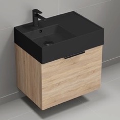 Floating Small Bathroom Vanity, Modern, 24 inch